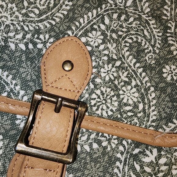 POTTERY BARN TEEN EUC NORTHFIELD LEATHER CANVAS BACKPACK main image 8